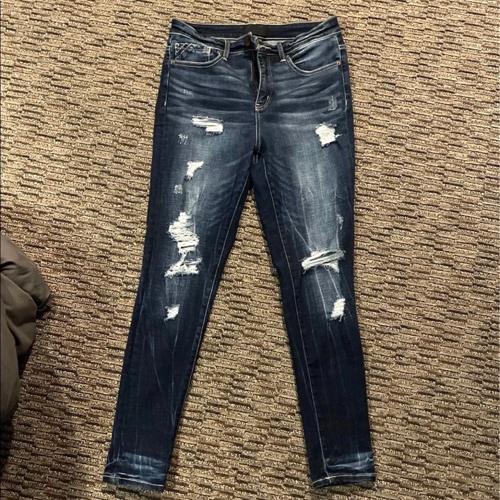 Buckle black jeans